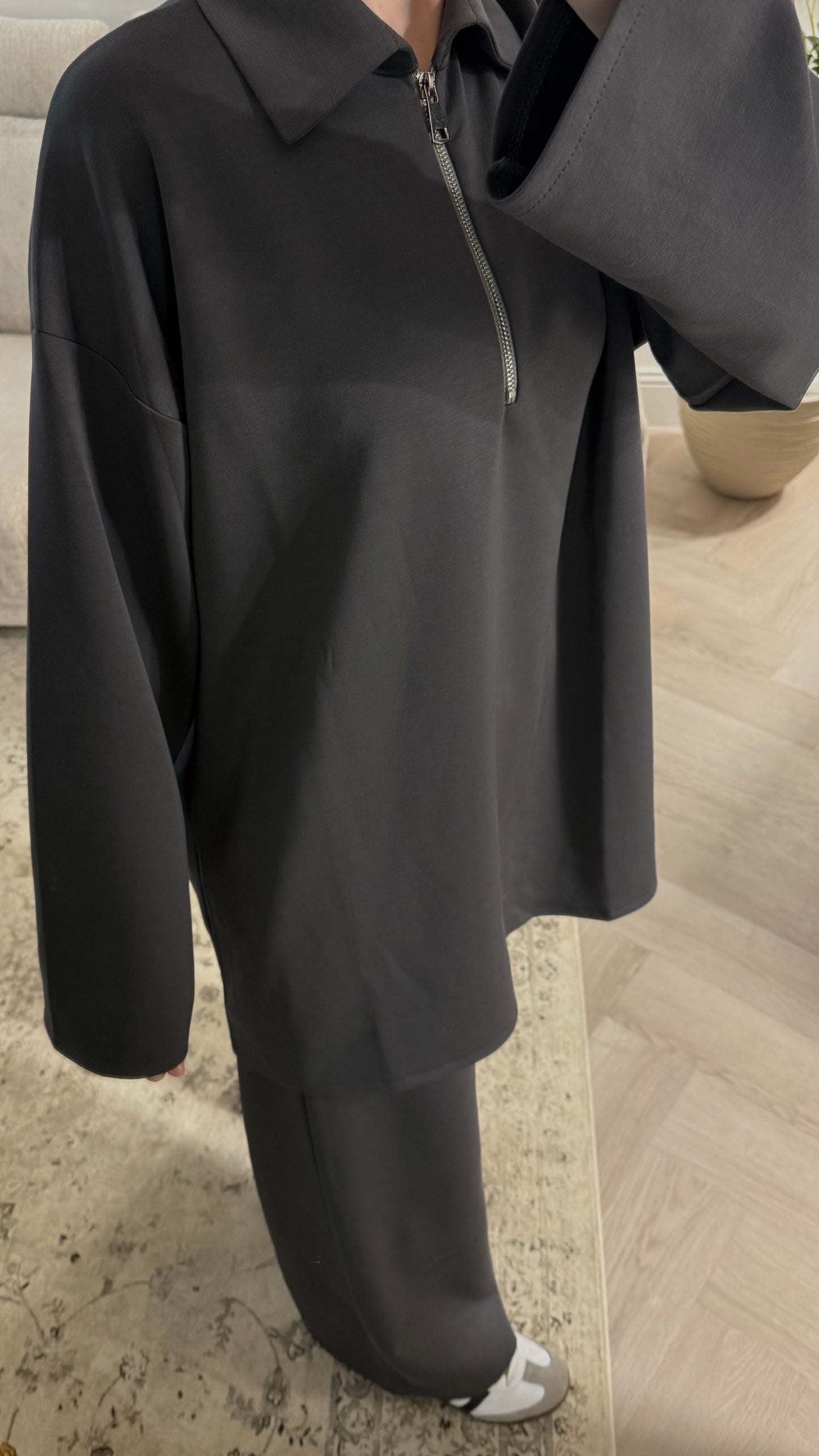 Ensemble jogging doux | Gris