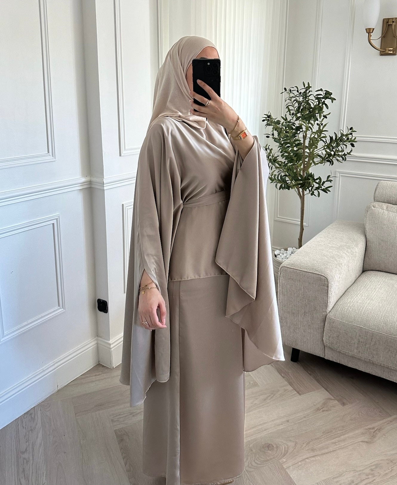 Ensemble Jupe & Haut - Taupe - Persya