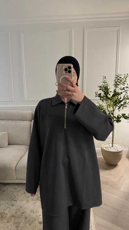 Ensemble jogging doux | Gris